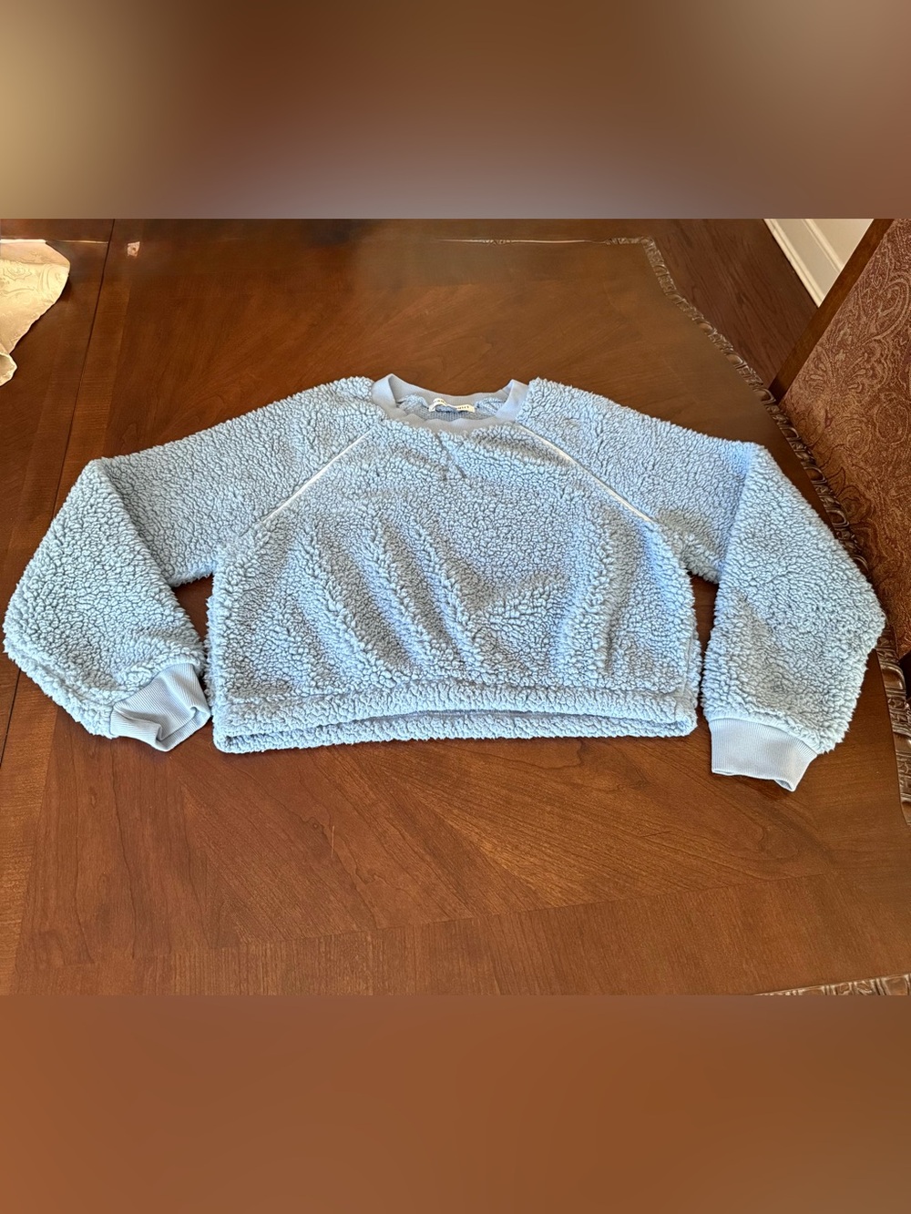 Madden Girl Sherpa Raglan Bubble Top Size Girl’s XL